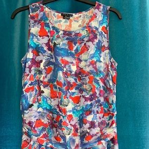 Petite small size 2 THEORY floral dress